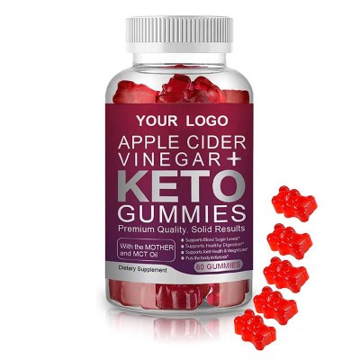 2021 Oem/odm Natural Dietary Supplement Custom Flavor Keto Apple Cider Vinegar Gummies With The Mother For Weight Loss